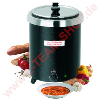 Suppenkessel,  8,5 Liter, 400W 230V Temperaturbereich von 30° bis 95°C - Stahlblech lackiert 
