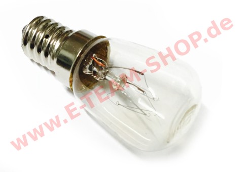 Glühlampe E14, 230V/15W für Kühlschrank 